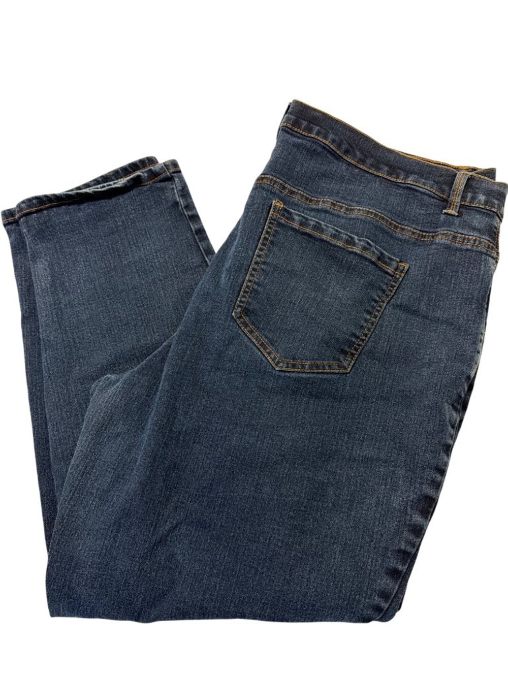 Gloria Vanderbilt Amanda Plus Size 20W Blue Denim Jeans Straight Leg High Rise - Picture 3 of 5